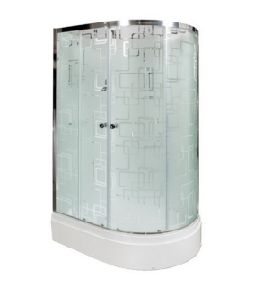 Душевая кабина Deto ЕМ2712 L  N с гидромассажем (гм.) 120х80х210 см